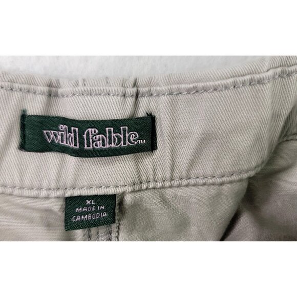 Wild Fable Womens Beige Utility Shorts Skort Pocket Detail Zip Button XL - Picture 4 of 8